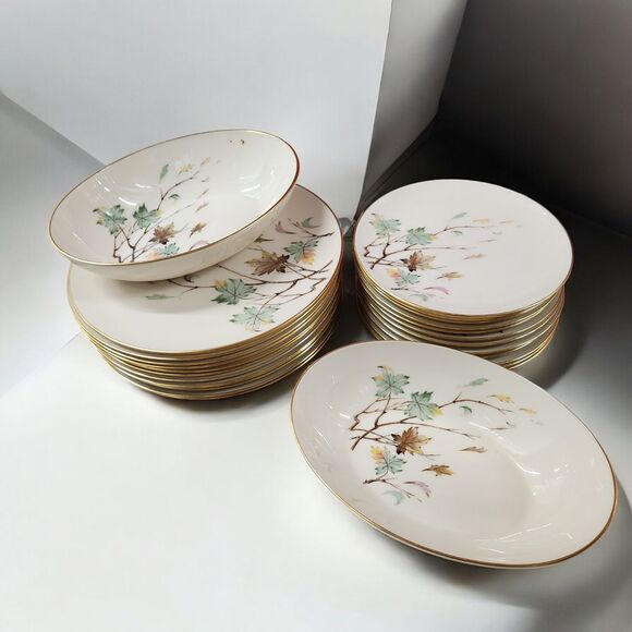 Lenox Westwind‎ X-407 (2) Oval Serving Bowl (12) Dinner Plates (12) Salad Plates - Picture 14 of 15